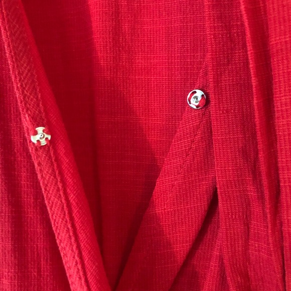 Red Wrap Dress - Picture 4 of 8